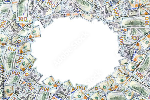 Dollar Bills isolated on white background