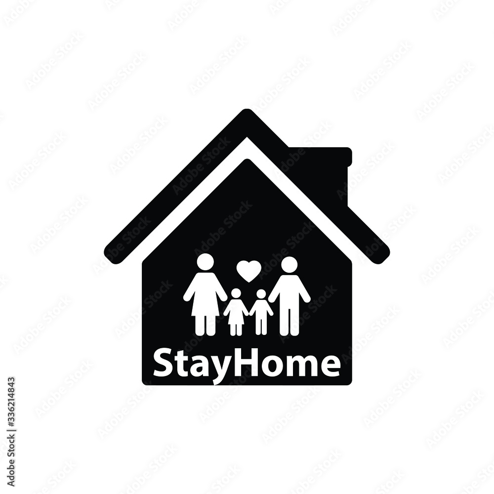 stay home icon sign lockdown icon home icon with lock symbol quarantine stay home icon sign lockdown icon home icon with lock symbol quarantine