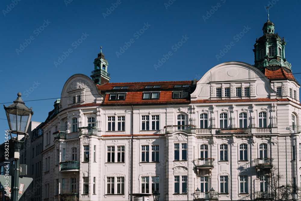 Obraz premium residential apartment House on sunny day in Berlin, Germany