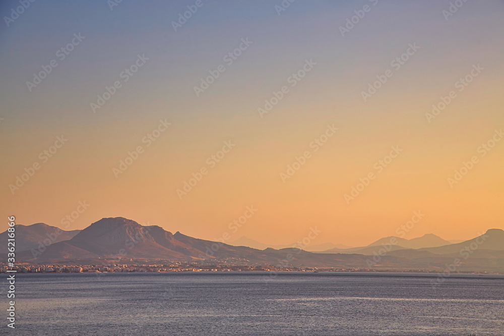 Mystic sunset View over the Gulf of Corinth, Greece Mystic sunset View over the Gulf of Corinth, Greece