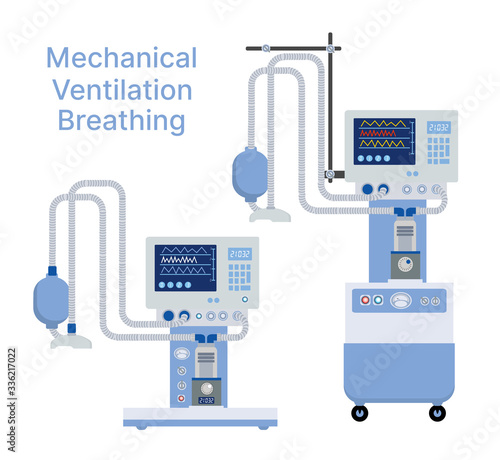 Medical mechanical ventilation machine for equipment device