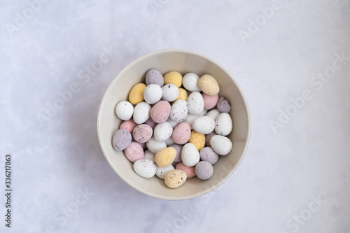 Mini Eggs in bowl for Easter