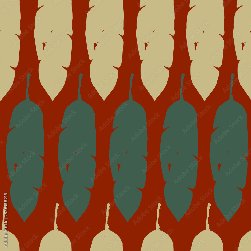 Trendy Tropical Vector Seamless Pattern. Doodle Floral Background. Monstera Dandelion Feather Banana Leaves Trendy Tropical Vector Seamless Pattern. Doodle Floral Background. Monstera Dandelion Feather Banana Leaves