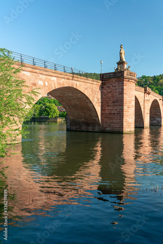 Old Bridge in Heidelberg crossing the Neckar River, Baden-Württemberg, Germany
