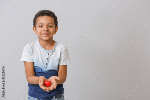 Little African-American boy...