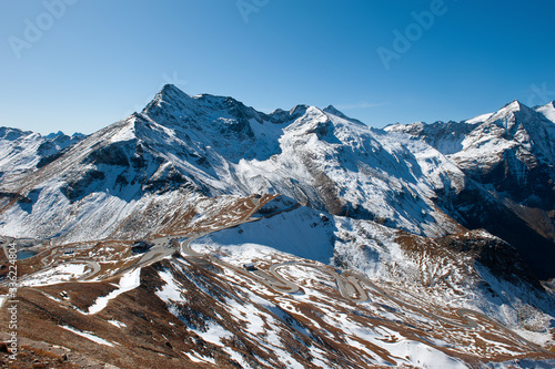 Grossglockner High Alpine Road. High mountain pass. Austria. The Alps.