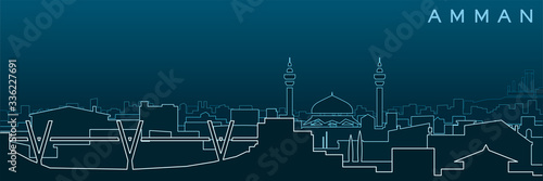 Amman Multiple Lines Skyline and Landmarks