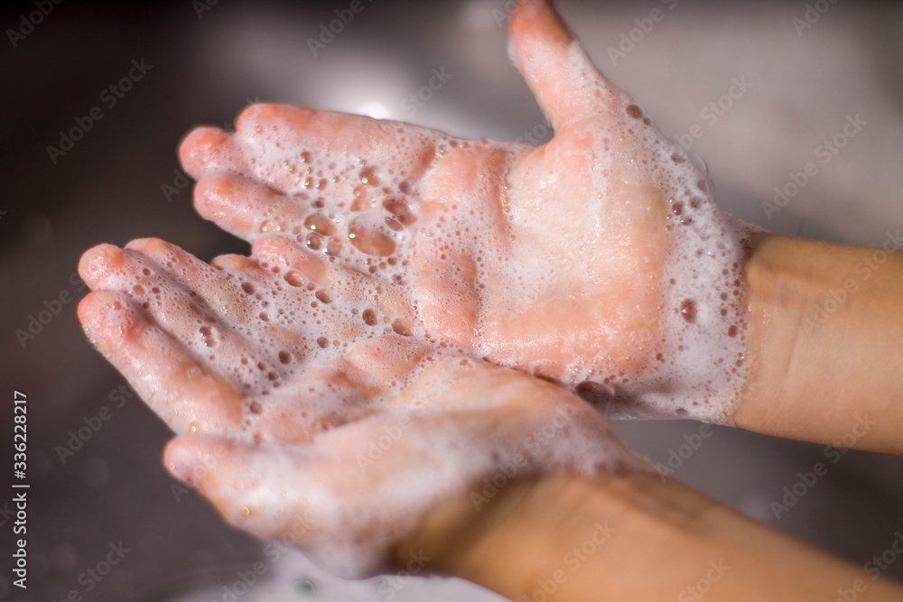 Fototapeta premium lavado de manos