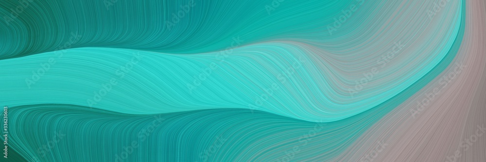 modern landscape orientation graphic with waves. elegant curvy swirl waves background illustration with light sea green, dark gray and cadet blue color modern landscape orientation graphic with waves. elegant curvy swirl waves background illustration with light sea green, dark gray and cadet blue color