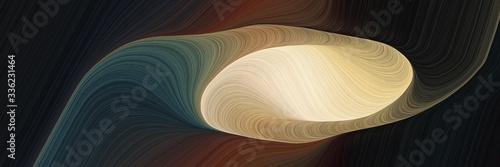 modern futuristic background banner with tan, very dark blue and pastel brown color. elegant curvy swirl waves background design