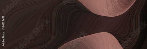 modern landscape orientation graphic with waves. curvy background design with very dark pink, pastel brown and old mauve color