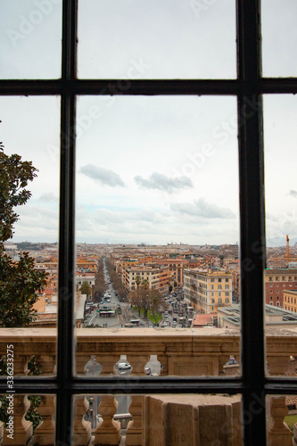 Vista da janela dos museus do Vaticano
