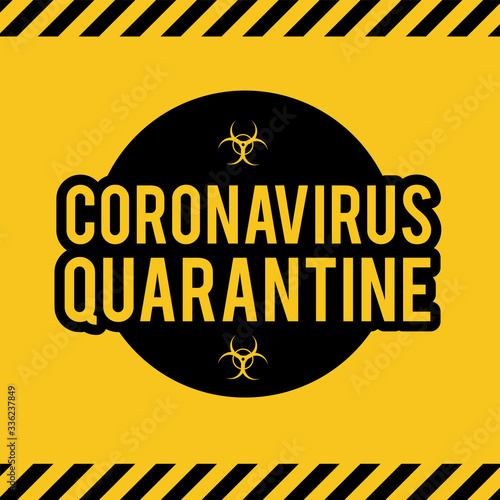 Stop Coronavirus COVID-2019 on blue background. Virus 2019-nCoV cells.