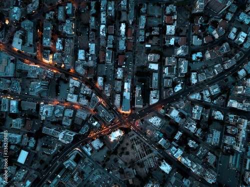 Urban landscape by dawn