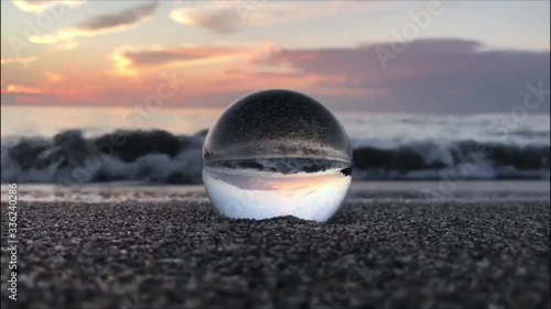 Lensball on the beach photo