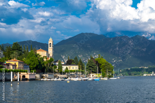 Lake Como and Tremezzo town, Italy