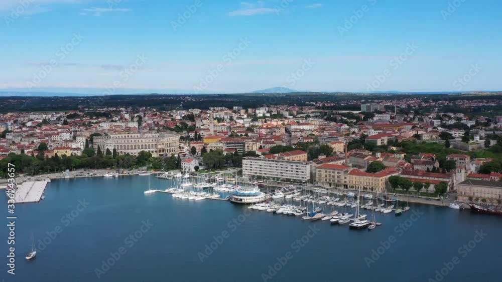 City of Pula & ACI Marine Pula - Aerial shoot - Croatia, Istria City of Pula & ACI Marine Pula - Aerial shoot - Croatia, Istria