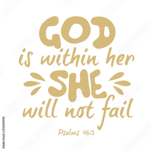 God Is Within Her She Will Not Fail Svg.