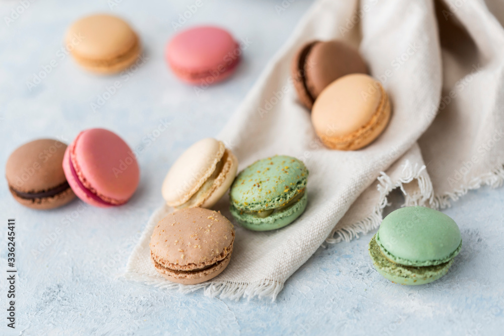 Colorful macaroon cookies Colorful macaroon cookies