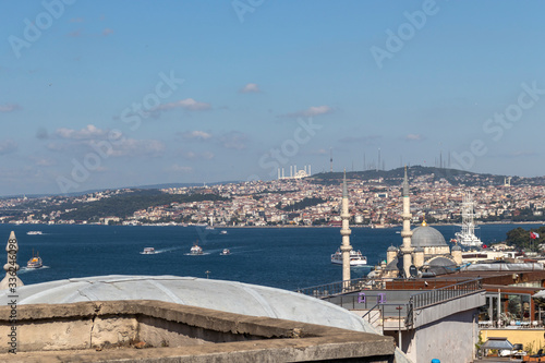 Panorama from Suleymaniye Mosque to Istanbul