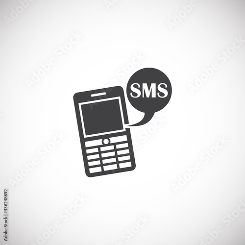 Mass media related icon on background for graphic and web design. Creative illustration concept symbol for web or mobile app