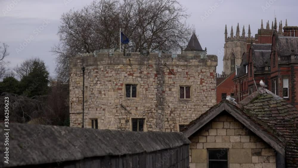 York city with minster old old architecture uk 4K York city with minster old old architecture uk 4K