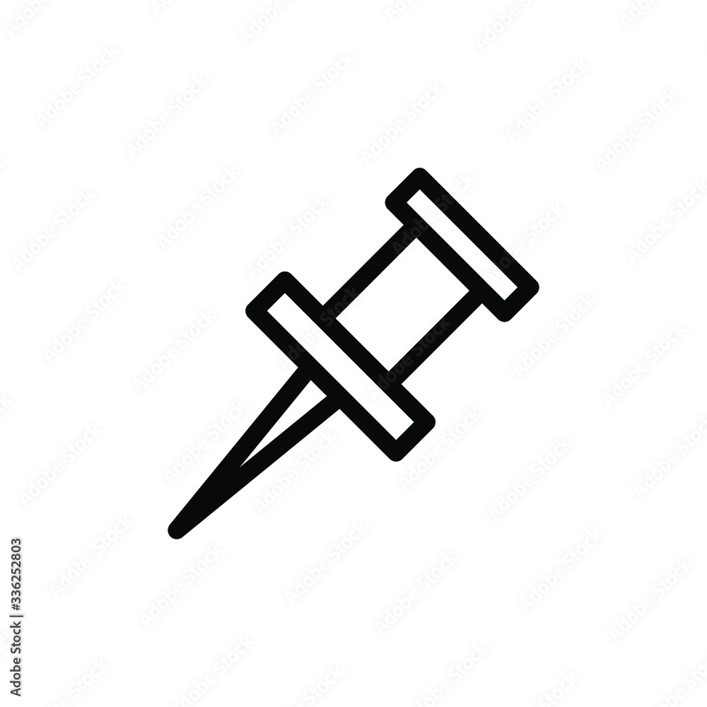 Push pin icon template Push pin icon template
