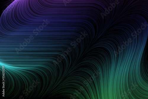 Energetic Abstract Flowing Blue & Cyan Lines Background