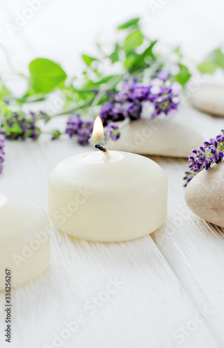 lavender candles  aromatherapy flowers