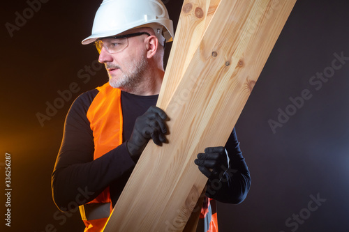 Two wooden boards in the ha...