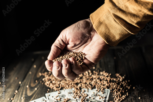money and buckwheat porridge © vandame