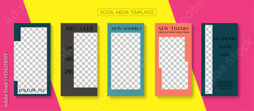 Mobile Stories Vector Collection.