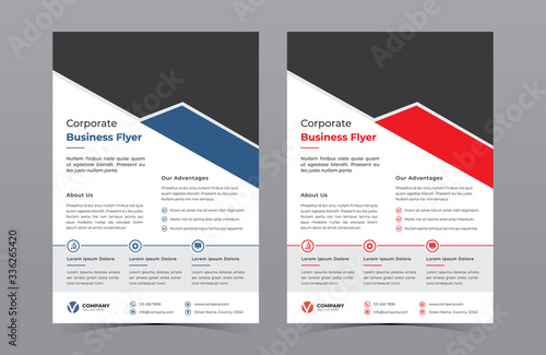 Corporate Business Flyer Template Vector Design