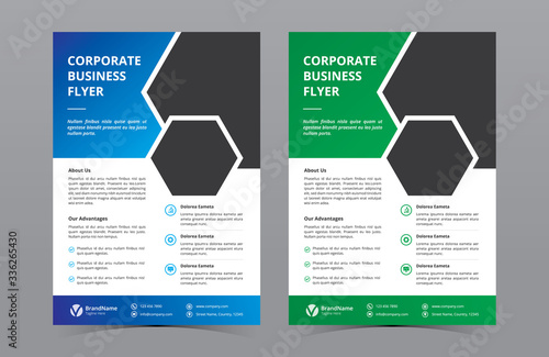 Corporate Business Flyer Template Vector Design