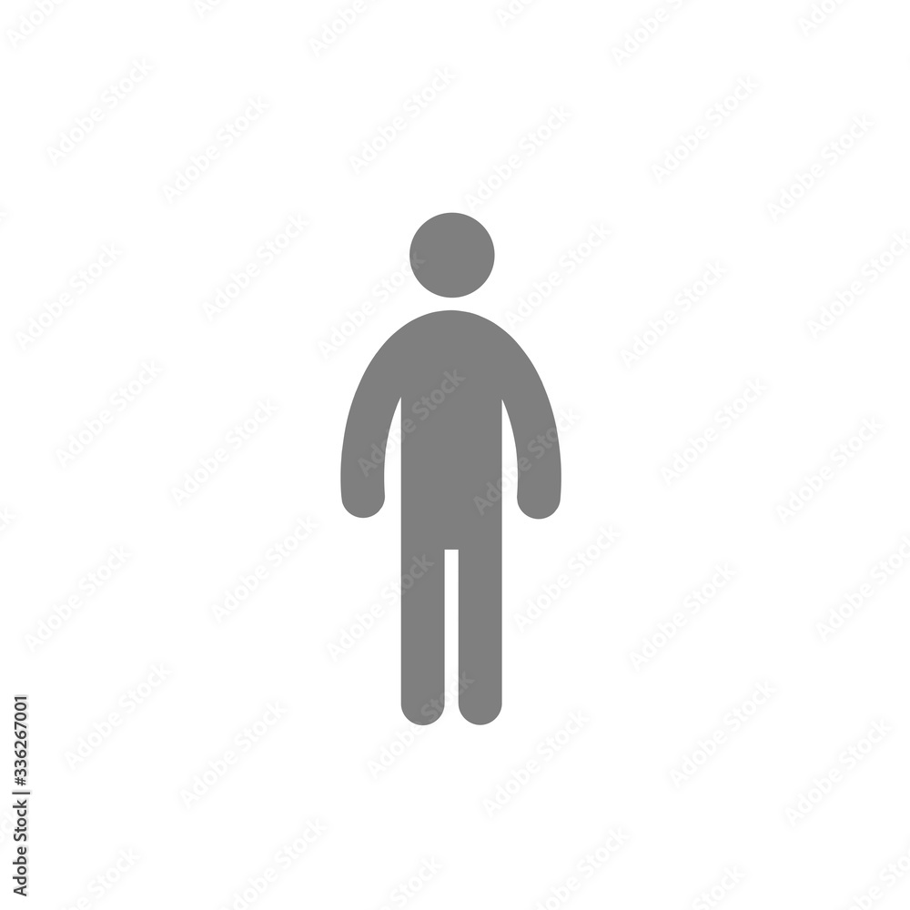 Man icon isolated on white background. Man icon isolated on white background.