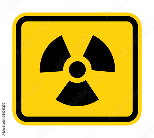Radiation Hazard Symbol Sign Isolate On White Background,Vector Illustration EPS.10