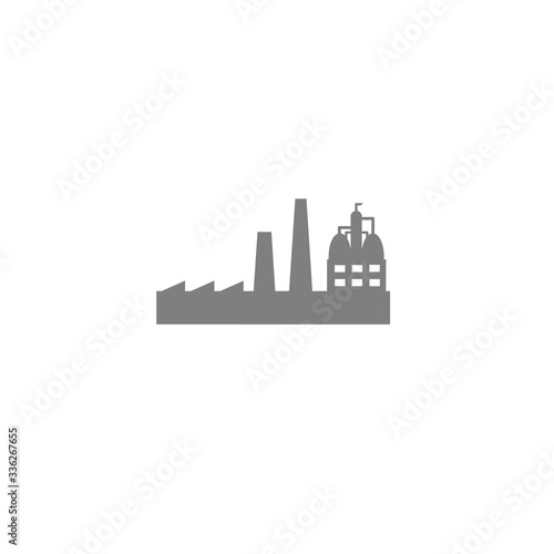 Industrial icon on white background. © pradit
