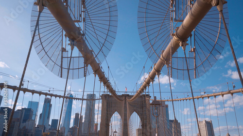 Wonderful Brooklyn Bridge - an important landmark of New York