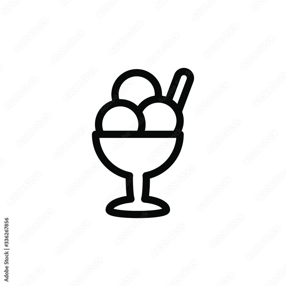 Ice cream icon template Ice cream icon template