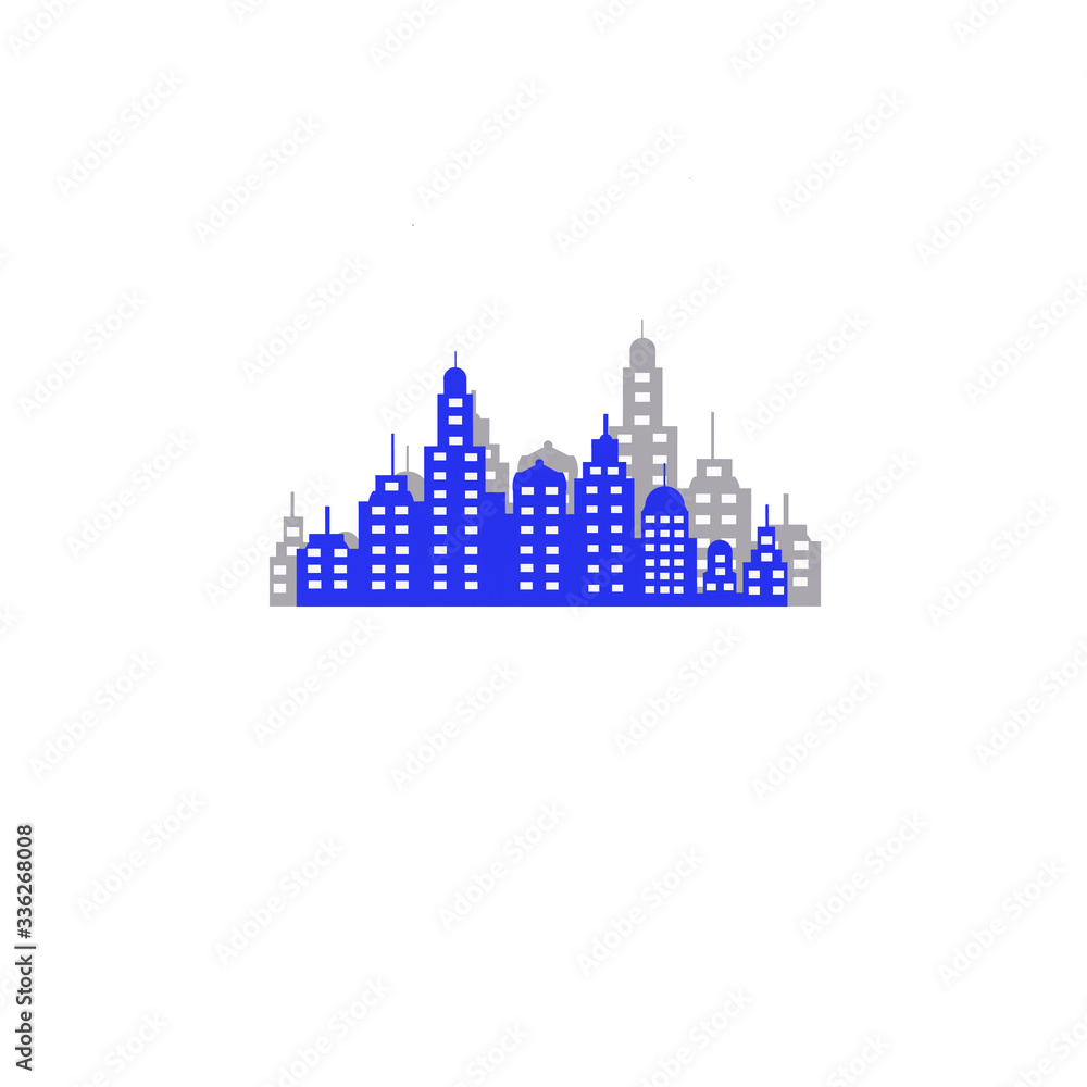 Obraz premium City icon on white background.