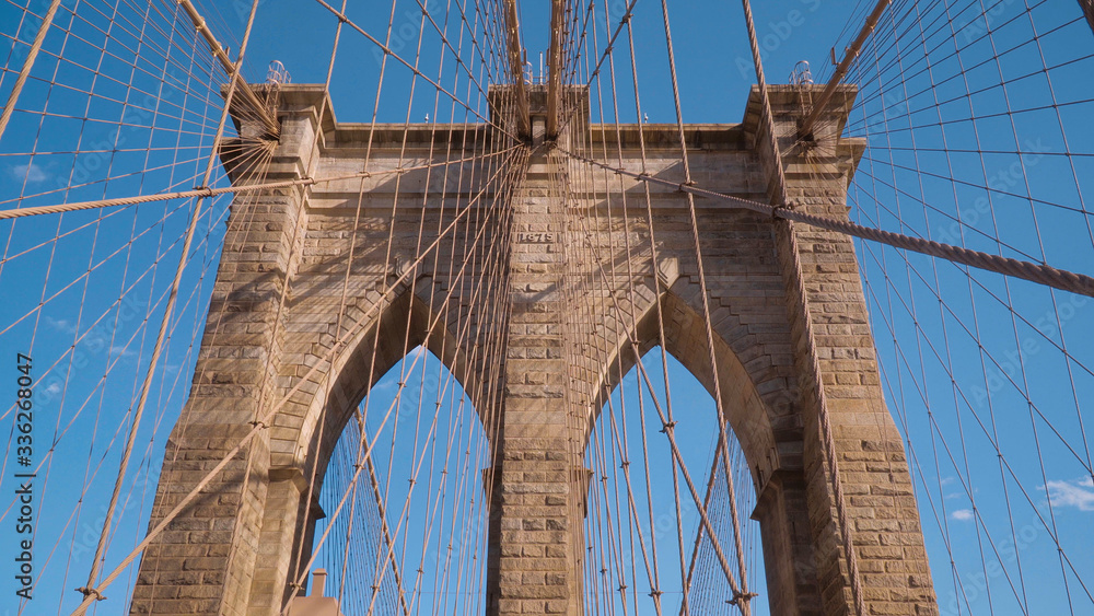 Fototapeta premium Wonderful Brooklyn Bridge - an important landmark of New York