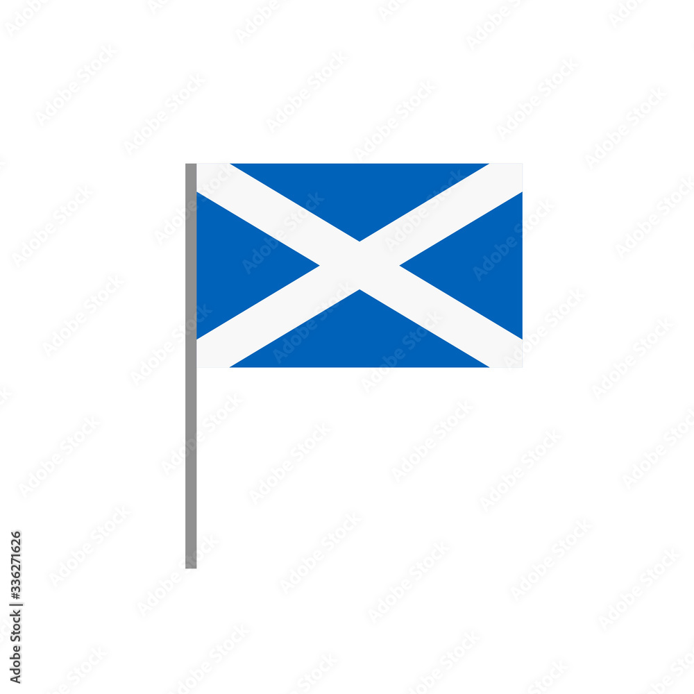 flag of Scotland flat icon, vector illustration flag of Scotland flat icon, vector illustration