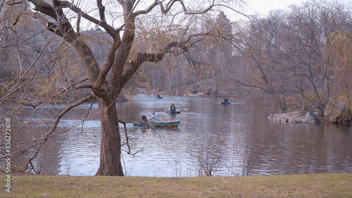 Beautiful Lake at Central Park New York