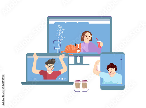 Video meeting in isolation period 