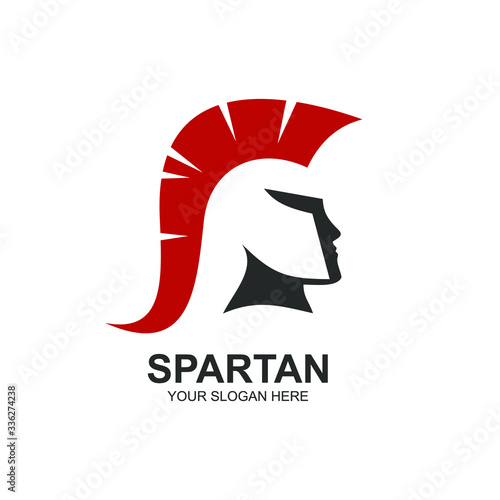 Sparta warrior head logo design