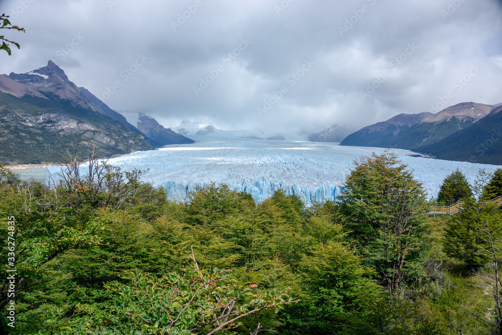 Perito Moreno Glacier in Patagonia Argentina city of El Calafate