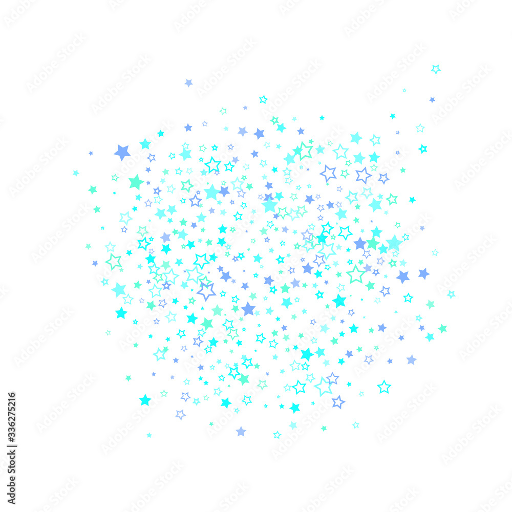 Blue, cyan, turquoise glitter stars confetti Blue, cyan, turquoise glitter stars confetti