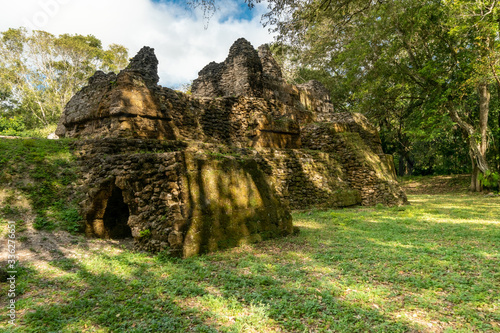 Mayan pyramids in Uxactún, Petén, Guatemala