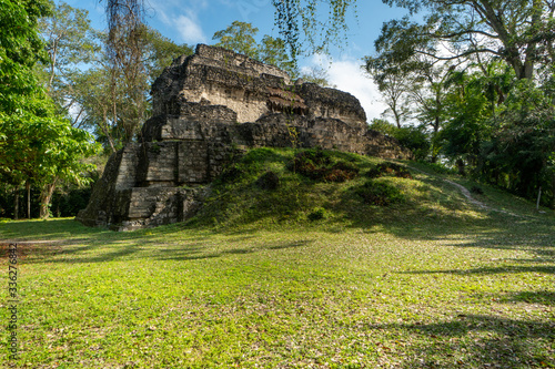 Mayan pyramids in Uxactún, Petén, Guatemala
