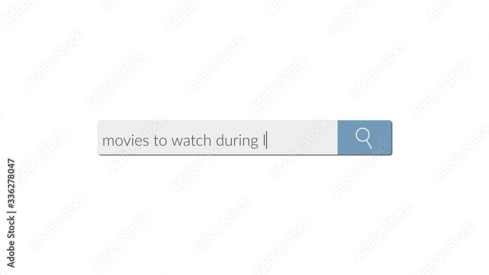 'Movies to watch during lockdown' search bar animation 'Movies to watch during lockdown' search bar animation